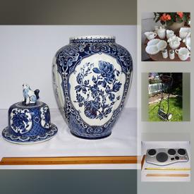 MaxSold Auction: This online auction features COLLECTIBLE: Coins; Indian brass; perfume bottles; "for cat lovers." GLASS/CRYSTAL: 14 PIECES FENTON HOBNAIL MILK GLASS; 2 punch bowl sets; 14 pieces cut/pressed serving dishes including Pinwheel. MUSICAL INSTRUMENTS: Yamaha digital percussion, 3/4 size guitar. YARD AND GARDEN: 14" REEL MOWER. CAMPING. Sporting goods. For Kids. Crafters. JEWELRY: .925 necklaces and bracelet, costume. China and ceramics and much more!