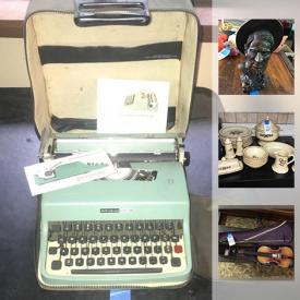 MaxSold Auction: This online auction features lamps, books, jewelry, wall art, glassware, office supplies, board games, picture frames, CDs, DVDs, TV, holiday decor, signs, piano, tools, tires, ladders, collectibles, and much more!