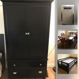 MaxSold Auction: This online auction features Bunk Bed, Armoire, Arm Bench, Dining Room Table with 4 chairs, Seating Bench, Magnetic Elliptical Machine Trainer, Ikea Chairs, Honeywell Portable AC and much more!