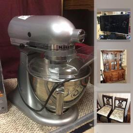 MaxSold Auction: This online auction features ceramics, glassware, Apple electronics, snow blower, puzzles, shelving, speakers, TV, holiday decor, books, lamps, printer, camera, and much more!