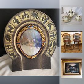 MaxSold Auction: This online auction features costume jewelry, watches, candleholders, Partylite, wall decor, dishware, art, Bearington bears, dishes, crystalware, Disney figures, Lenox vases, wrought iron candleholders, suitcases, seasonal decor, shot glasses and much more!