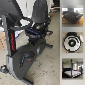 MaxSold Auction: This online auction features furniture such as grey sectional, L-shaped office desk, and 4 poster king-sized bed, Coleman barbecue, books, office supplies, iRobot roomba, glassware, board games, sporting equipment, Garmin GPS, framed posters, and much more!