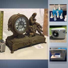 MaxSold Auction: This online auction features a large variety of antique clocks, pool supplies, antique tools, and much more.