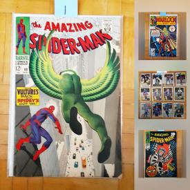 MaxSold Auction: This online auction features comic book collections, Marvel, DC, Star Wars, hockey cards, baseball cards, basketball cards, autographed cards, Star Wars cards, and much more!