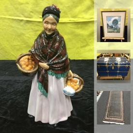 MaxSold Auction: This online auction features china, pottery and dishware, vinyl LPs, art work and decor, DIY hardware for the home, and much more!
