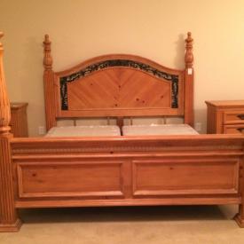 MaxSold Auction: This auction features Dining Room Table and Chairs, Wood China Hutch, Triple Dresser, Chaise Lounger, Entertainment Armoire, Loveseat, King Size Bed Frame, Entertainment Armoire, Television, Dresser With Mirror, Child's Desk And Hutch and more!