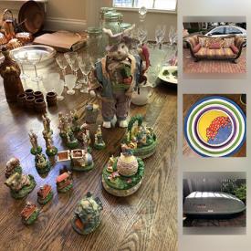 MaxSold Auction: This online auction features unique furniture such as a Tibetan Peace Bench, home furnishings from The California Wine Country, unique Peter Rabbit Collection, and "As Seen on TV" kitchen appliances and much more!