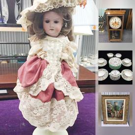 MaxSold Auction: This online auction features Minton China, Vintage Dolls, John Wayne Dolls, Duplo, Bunnykins, Sterling Silver Tableware, Birks Regency Plate Cutlery, Gemstone Globe, Toy Soldiers, Art, MCM Teak Buffet, Coins, and much more!