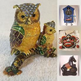 MaxSold Auction: This online auction features pocket knives, binoculars, fishing items, metal banks, Coca-Cola stools, custom jewelry, rings, Bali Mask, arrowheads and much more!