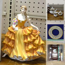 MaxSold Auction: This online auction features JEWELRY: Designer costume - Camrose & Kross, Joan Rivers. NEW IN BOX: Thomas Kincaid Christmas Village, Royal Albert "Old Country Rose", Royal Doulton figurines, Waterford "Marquis" and Evolution pieces, Temp-Tations oven to table, Bradford Exchange and Franklin Mint collectibles and much more!