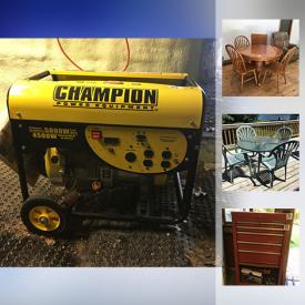 MaxSold Auction: This online auction features Reclining Seating Set, Oak Table, Camping Gear, Wood Toys, Royal Doulton China , Patio Furniture, Duck, Goose and Turkey Decoys, Generator , Lawn Mower, Boat Gear, Snow Shoes, Vintage Tools, Paddle Boat, Electric Winch , Tandem Trailer and much more!