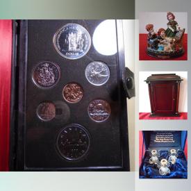 MaxSold Auction: This online auction features Belfor Fine Bohenmain China Set, beer steins, teacups and saucers, Retro Nancy Drew Mystery Stories by Carolyn Keene, 1896 Cdn. Silver Five Cents, 1911 NFL Silver Fifty Cents, 1879-1979 Cdn. Silver Griffon 100th Anniversary One Dollar, 1954 Cdn. Five Dollars Bank Note, Vintage Brownie Target Six-16 Camera, Sterling Silver Bracelet, Breville Stainless Steel Gourmet Single Serve Brewer, Lego, and much more!