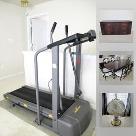 MaxSold Auction: This online auction features a Pro Form Treadmill, dining room set, Electric chain saw, Black and Decker buttery Drill, and much more!