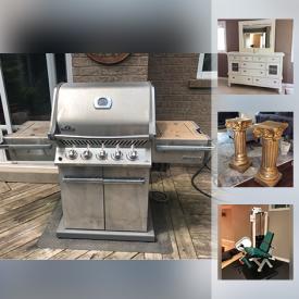 MaxSold Auction: This online auction features a Peavy mixer, Robie Junior remote command intelligent robot, patio furniture, decor, wall art, Sony flat screen TV, exercise equipment, bedroom furniture, humidifier, electric fireplace, and much more!