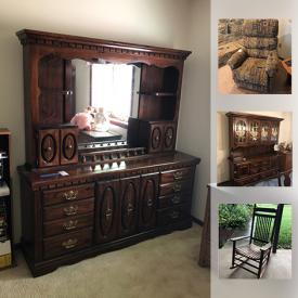 MaxSold Auction: This online auction features collectibles such as Capodimonte porcelain, silver plate items, and crystal stemware, furniture such as marble top tables, La-Z-boy reclining loveseat, and Thomasville king-size bed, electronics such as HP printer, USB turntable, and Game Boy Advance with games, foosball table, art such as framed prints, and porcelain, area rugs, glassware, sporting goods, holiday decor, gardening tools, Hot Wheels scooter, John Deere snowblower, and much more!