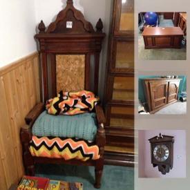 MaxSold Auction: This auction features LPs, Record Cabinet, Wood Bar Stools, Huppe Cedar Lined Chest, Bishops Chair, Home Hardware Dehumidifier, Christmas Tree Stands, Solar Lights, wood server, chaffing dishes, Brass chimney lamps, Stair Chair Lift, Kirkland BBQ, Le Creuset Dutch Oven and much more!