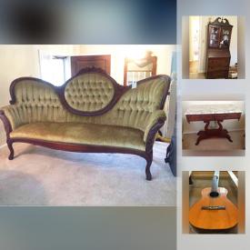 MaxSold Auction: This online auction features collectibles such as Coca-Cola, silver plate items, and fine china, art such as framed paintings, framed prints, and porcelain, furniture such as marble top tables, Victorian upholstered chairs, Duncan Phyfe style sofa, and entertainment centre, small appliances, LPs, area rugs, table lamps, crystal stemware, cement planters, yard tools, Jeep wheels, books, Samsonite luggage, hand tools, and much more!