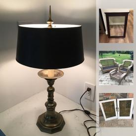 MaxSold Auction: This online auction features indoor and outdoor furniture, hockey goal, vintage oil lamp, crystal wine glasses, stage lamp, Paul Soulikias painting, antique bench and much more!