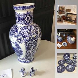 MaxSold Auction: This auction features Three Framed Porcelain Ballerinas, Blue And White Windmill Ceramics, Delft, Mexican Pottery, Feather Quill Set, Weighted Sterling S and P, Silver Plated Tea Service, Hot Wheels, Set Of Seville By Homer Laughlin Plates, Asian Fans, Wooden Toy Train and much more!