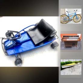 MaxSold Auction: This auction features RALEIGH USA M-40 Hybrid Bike, 15 Foot SEDA VIKING Ocean Kayak, Drifter Go Kart, OUTERO Hover Board, rugs, Bidet, Tankless Water Heater, Organ, PET CARRIER BACKPACK and much more!