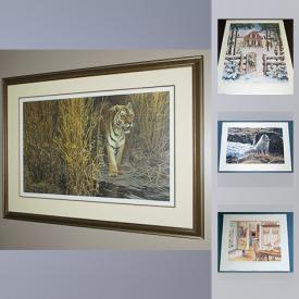 MaxSold Auction: This auction features prints and etchings including Robert Bateman "Tiger at Dawn", Oswald Schenk "Business on Water", Laura Berry "Winter Pines" , Anne Cote "The Samplers", Lawrence Dyer "Loon Dance" , Graham Walton "Queen St. West and Spadina, John Seerey LesterThis auction features prints and etchings including Robert Bateman "Tiger at Dawn", Oswald Schenk "Business on Water", Laura Berry "Winter Pines" , Anne Cote "The Samplers", Lawrence Dyer "Loon Dance" , Graham Walton "Queen St. West and Spadina, John Seerey Lester "Black Magic Panther", Suellen Ross "Sasha", and much more!