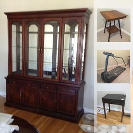 MaxSold Auction: This online auction features Delicraft Dining Suite, Birks Silverplate Flatware, Canteen Table, Noritake China. Cranberry Glass, Small Kitchen Appliances, Miele Vacuum , Treadmill, Glass and Wood Tables, Oil Lamps, Patio Set and much more!