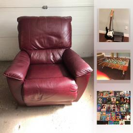 MaxSold Auction: This auction features Genuine leather La-Z-Boy recliner/rocker chair, Air Hockey Table, Charmer Collection, Little Tikes Toy Chest, Ryobi power tools, Office Chair and much more!