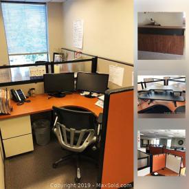 MaxSold Auction: This online auction features cubicle desks, file cabinets, phone systems and much more!