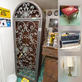 MaxSold Auction: This online auction features a wine cabinet, a large assortment of hand and power tools, large assortment of holiday decorations, Craftsman professional vacuum, and much more!