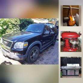 MaxSold Auction: This online auction features a 2006 Ford Explorer, a guitar, a violin, an antique barn beam, live edge coffee table, KitchenAid Mixer, antique scale and much more!