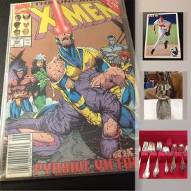 MaxSold Auction: This online auction features Collectible DC and Marvel comic books, vintage ephemera items, Collectible LPs, baseball, football, basketball cards, Sterling flatware and much more!