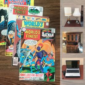 MaxSold Auction: This online auction features Old Superman Comics, Buffet and Hutch, JVC rx7000 receiver, Retro Stereo, Golf Clubs With Bag, HP Laptop, records, Subwoofers, Easy Bake Oven, and much more!