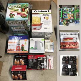 MaxSold Auction: This auction features Black And Decker Pizza Oven, Cuisinart Popcorn maker, Salad to Go, Hockey Souvenirs, Air Hogs RC Batwing, Hot Wheels, iHip Headphones and much much more!