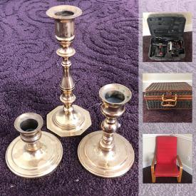 MaxSold Auction: This online auction features Brass Candle Sticks, Antique Aynsley cups and saucers, Stafforshire China, Vintage Dresser, IKEA Chair, Solid Wood Writing Desk, Kids Bike, IKEA Twin kids bed, and much more!