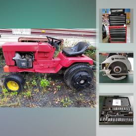 MaxSold Auction: This online auction features an under car roller, wrenches, socket sets, battery tester, post hole digger, drill bits, Craftsman tool chest, welding accessories, kerosene heater, propane heater, Allen wrench set, Storehorse folding sawhorses and much more!