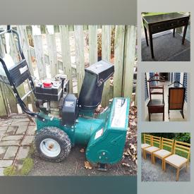 MaxSold Auction: This online auction features a vintage Erector set, Snow Boards, Kevin Harvick racing jacket, golf bags, vintage oil lamps, snow blower, and much more!