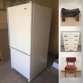 MaxSold Auction: This online auction features Kenmore Refridgerator, Precor Treadmill, Vintage Metalware, Vintage Pyrex, Vintage Enamelware, Chairs, Plant stands, Furniture Legs and much more!