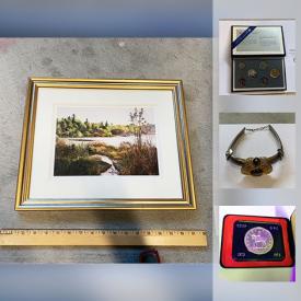 MaxSold Auction: This online auction features ANTIQUE: Marbles and dominoes. COLLECTIBLE: Coins; steins/mugs; sports memorabilia; LP's; sterling medal; marbles; Oriental themed and Norman Rockwell decor plates. Watches including a Lionel train watch. ART: Limited edition watercolour print by Eliz Wilcox and much more!