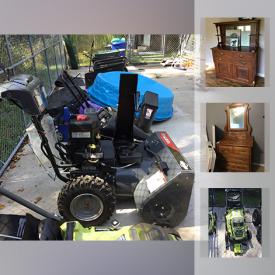 MaxSold Auction: This online auction features Snow Blower, Lawn Mower, Infrared Heater, Roll Top Desk. Danby Air Conditioner, Vintage Dresser, iRobot Roomba, Bose Radio, Vintage Buffet, Oster toaster oven, Watercooler, Keurig, Comics, Generator, and much more!