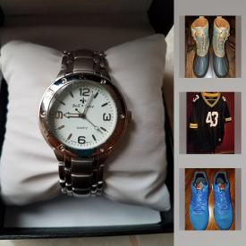 MaxSold Auction: This online auction features men’s watches, men’s shoes including western boots, dress shoes, running, basketball, skateboarding, duck boots and much more!