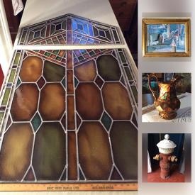 MaxSold Auction: This online auction features ART such as Stained Glass, Signed Geza Marich. Vintage Pablo Picasso Silkscreen. Original Charcoal Painting, Norman Knott Indigenous Silkscreen Art, VINTAGE such as Books, Pyrex, Mid-Century Modern Lamps, MCM Tables, Beatles Tie, Antique, Wooden Tools, Tru Scale Metal Farm Implement, COLLECTIBLES such as Lefton Miss Dainty, Shawnee Ceramic Piggy Banks, 1940s Geese Field Decoys, Daguerreotype Antique Photos, MJ Hummel Goebel, Stamp Collection, Legos and much more!