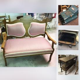 MaxSold Auction: This online auction features a Vintage Cas Register, Solid Wood Dresser, Gliding Rocker, Leslie Lane Sailboat Picture, New In Box Glass Bowls, Pyrex and much more!