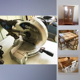 MaxSold Auction: This online auction features Antique Chair, Noma Portable Air Conditioner, Pug pencil drawing, Minolta Camera, Original Oil Painting By Beirtingax, Royal Worcester casserole dish, Bakers Rack, Dewalt Emglo Compressor, Dewalt Angle Grinder, and much more!