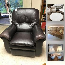 MaxSold Auction: This auction features Cooper Bros. Sofa Bed, Johnson Bros Dishes, Bedroom Dresser, Kettle, electric knife, coffee grinders, Wingback Chair, Area Rug, Nexus Folding Walker and much more!