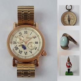 MaxSold Auction: This online auction features COLLECTIBLE: Coins and bank notes; LP's; HOCKEY CARDS; New Zealand stamps; die cast; antique lead figures; belt buckles. JEWELRY: Men's watches; Ladies rings and earrings and much more!