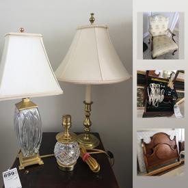 MaxSold Auction: This online auction features houseware, artwork and decor, furniture, silver-plated serving ware, exercise equipment, and much more!