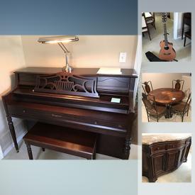 MaxSold Auction: This online auction features houseware, artwork and decor, furniture, acoustic guitar with case, upright piano, and much more!