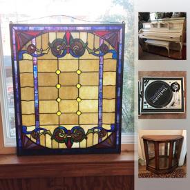 MaxSold Auction: This online auction features Loveseat, stained glass style panels , prints, Neon Sign, Mongoose Bike, Patio Table And Chairs, 14 KT Gold Ring, 2 Sterling Rings, Homedics Massaging Chair, Room Air Conditioner, LPs and much more!