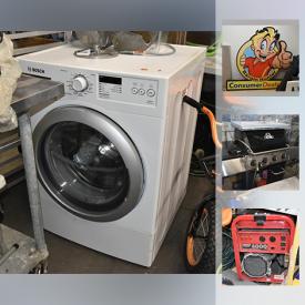 MaxSold Auction: This auction features Ink Toner Cartridges, Fire Pit, BBQ, Winter Shovels, Table, Bakers Rack, Washer, bikes, See Saw, Shwarma Heater, Car Shelters, and much more!