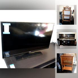 MaxSold Auction: This online auction features Samsung TV, Wooden Shelf, Piano, Chandelier, Chair, Console Table, Lamp and much more!